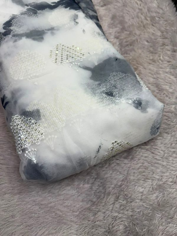 Organza shibori sequins9( 44 "width )