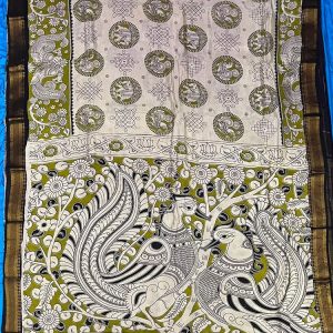 Chennur Silk Kalamkari Saree Nizam Border ( 6.20 mtr )