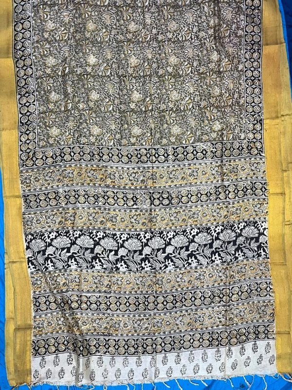 Chennur Silk Kalamkari Saree Nizam Border ( 6.20 mtr )