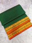 NARAYANPET CHECKED SAREE WITH BLOUSE ( 6.20 mtr )