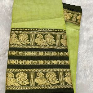 Narayanpet Premium Border Saree (with blouse 6.2 mtr )