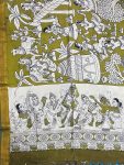 KALAMKARI CHENNUR SILK NIZAM BORDER DUPPATA(DESIGN2)