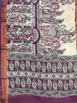 KALAMKARI CHENNUR SILK NIZAM BORDER DUPPATA(DESIGN2)