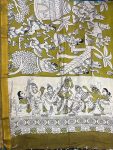 KALAMKARI CHENNUR SILK NIZAM BORDER DUPPATA(DESIGN2)