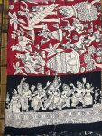 KALAMKARI CHENNUR SILK NIZAM BORDER DUPPATA(DESIGN2)