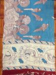 KALAMKARI CHENNUR SILK NIZAM BORDER DUPPATA(DESIGN2)