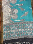 KALAMKARI CHENNUR SILK NIZAM BORDER DUPPATA(DESIGN2)