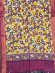 KALAMKARI CHENNUR SILK NIZAM BORDER DUPPATA (DESIGN1)