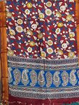 KALAMKARI CHENNUR SILK NIZAM BORDER DUPPATA (DESIGN1)