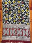 KALAMKARI CHENNUR SILK NIZAM BORDER DUPPATA (DESIGN1)