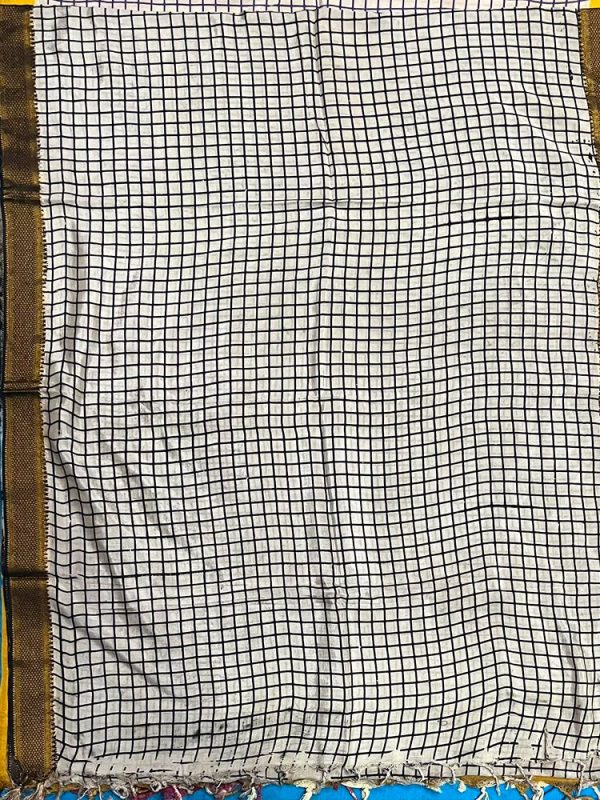 KALAMKARI CHENNUR SILK NIZAM BORDER DUPPATA (DESIGN1)