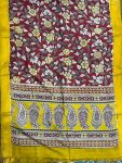 KALAMKARI CHENNUR SILK NIZAM BORDER DUPPATA (DESIGN1)