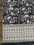 KALAMKARI CHENNUR SILK NIZAM BORDER DUPPATA (DESIGN1)