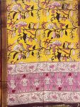 KALAMKARI CHENNUR SILK NIZAM BORDER DUPPATA (DESIGN1)