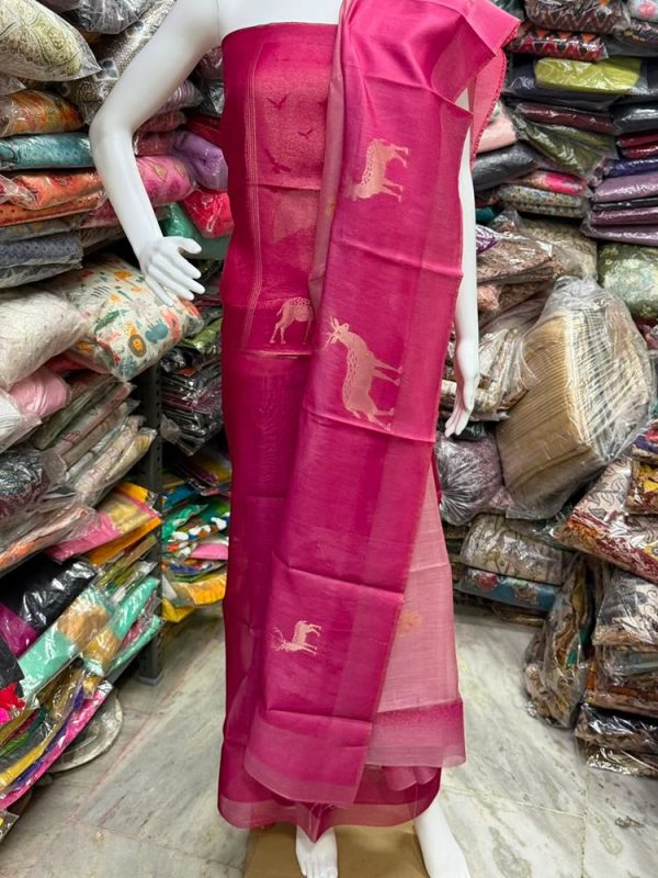 JAMDHANI 2 PCS SILK SET (TOP 2.5 MTR DUPPATA 2.4 MTR)