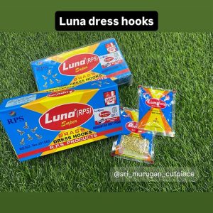 luna dress hook box (pack of 15 pockets brass yellow )